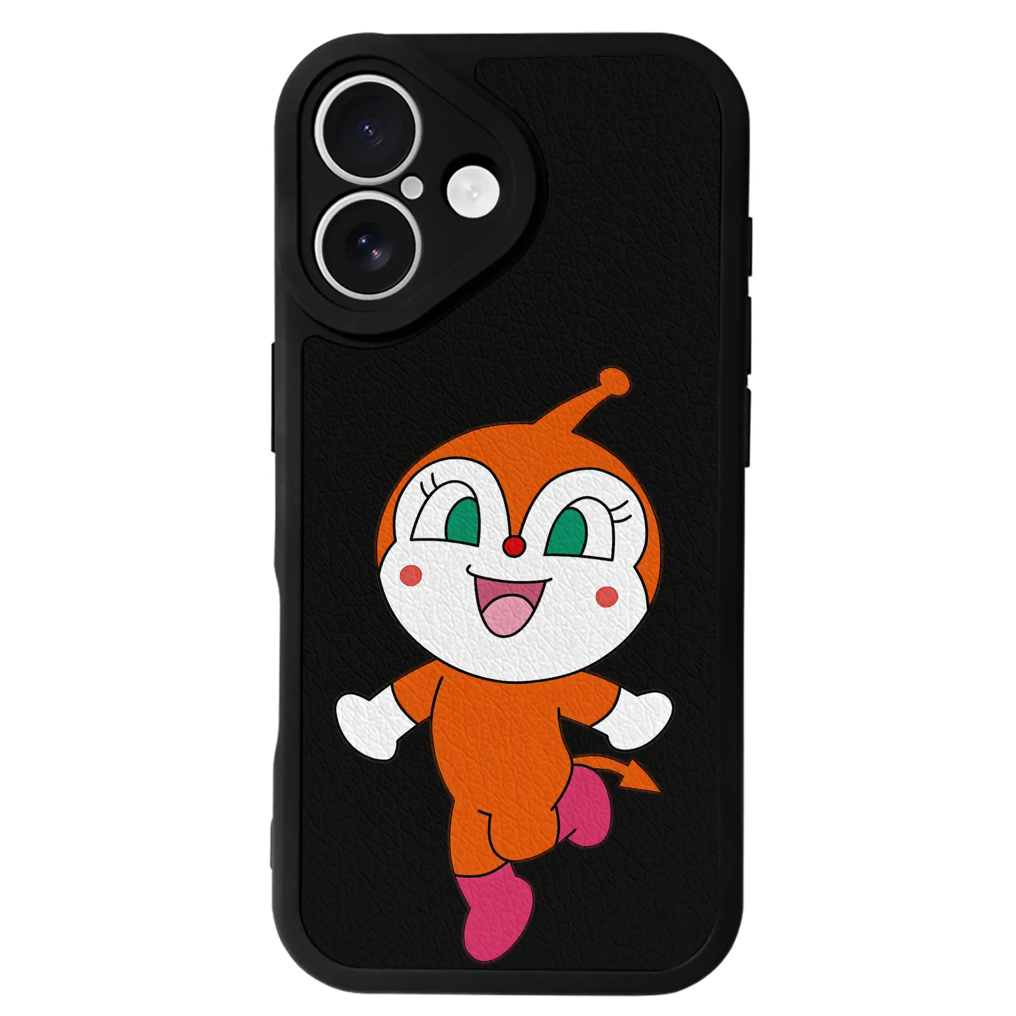 アンパンマン グッズ,ドキンちゃん - IPhone 16シリーズ対応 ・ シリコンスマホケース ・ レザー調 ・ 高精度フィット ・ 耐衝撃 ・ ワイヤレス充電対応 ・ 精密カット